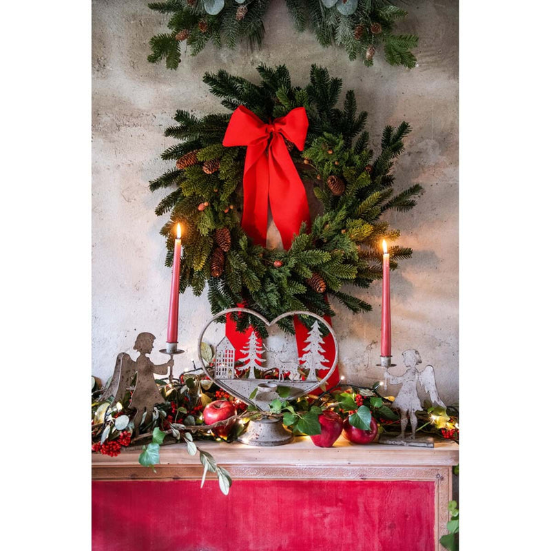 BLANC MARICLÒ Cuore con Portacandela in Metallo  " DULCIS MEMORIA "