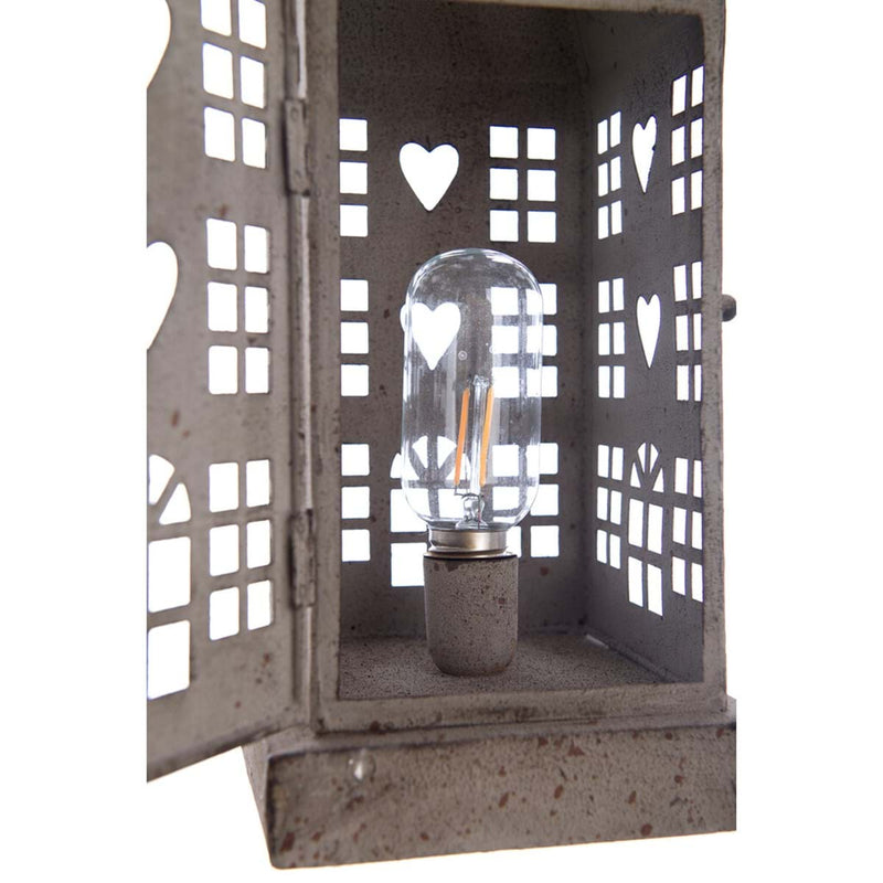 BLANC MARICLÒ Lanterna in Metallo con Led (2XAA) " DULCIS MEMORIA "