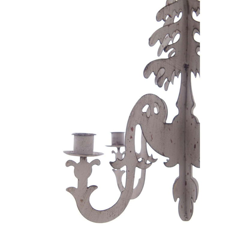 BLANC MARICLÒ Candelabro Grande in metallo "  DULCIS MEMORIA "