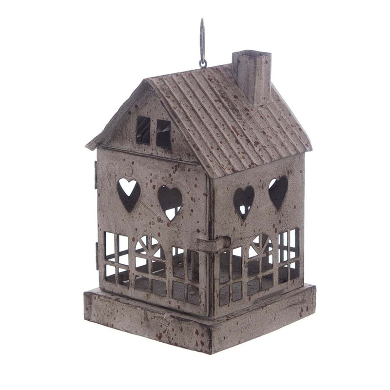 BLANC MARICLÒ Lanterna Casa in Metallo con Led (2XAA) " DULCIS MEMORIA "