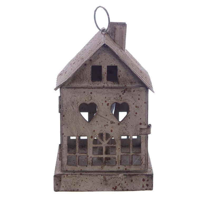 BLANC MARICLÒ Lanterna Casa in Metallo con Led (2XAA) " DULCIS MEMORIA "