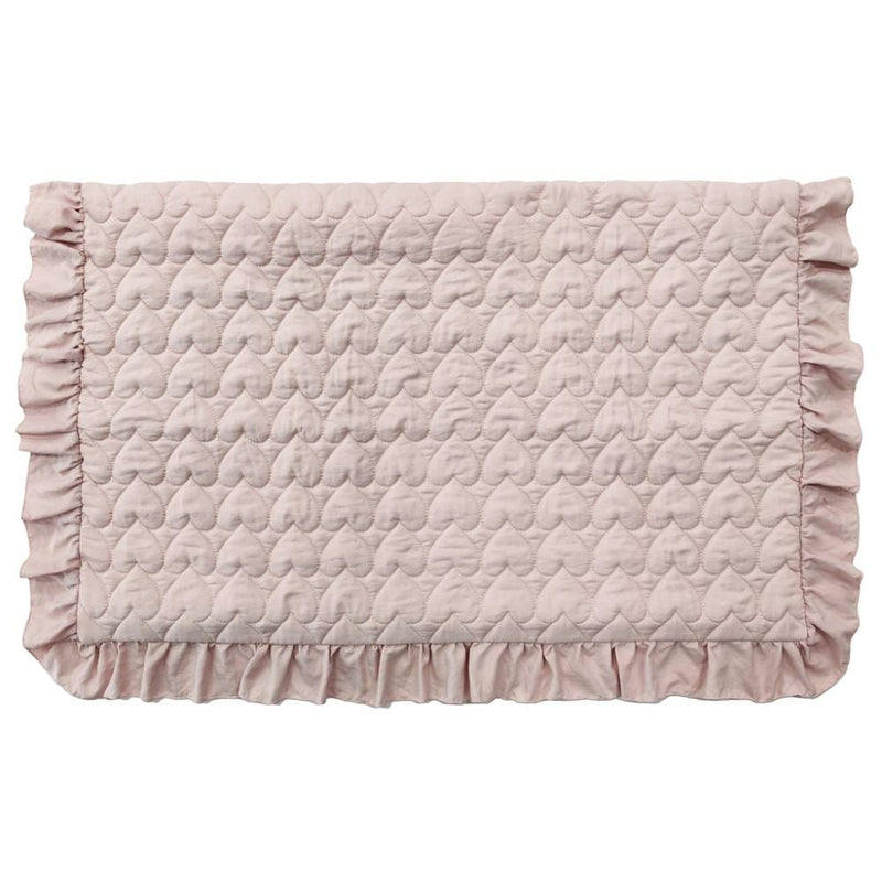 BLANC MARICLÒ Set Trapunta Matrimoniale con 2 Federe Copriguanciali e Gala 280 GSM " CUORE DI ZUCCHERO "