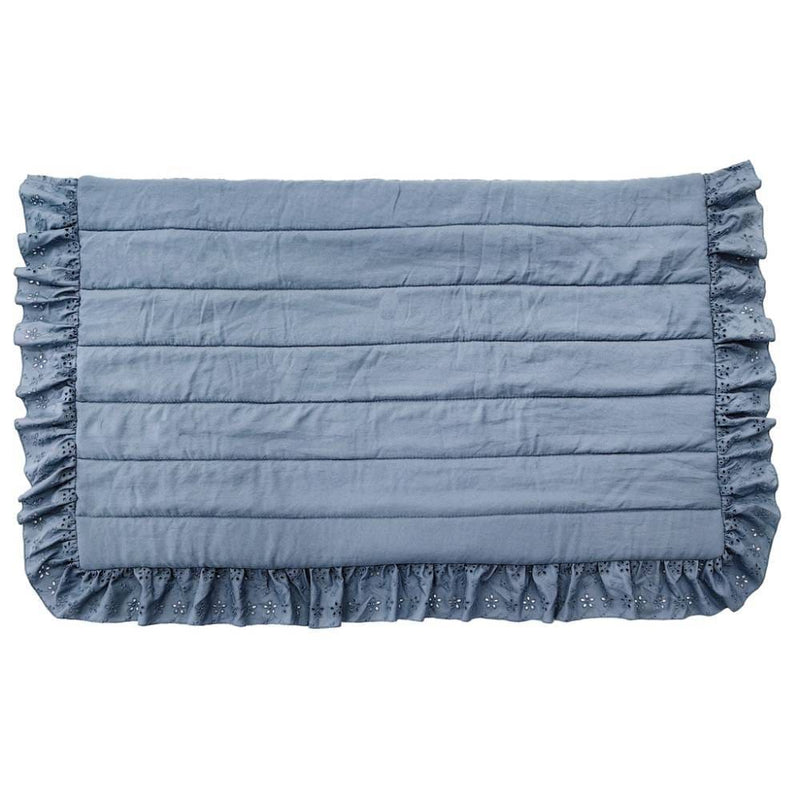 BLANC MARICLÒ Set Trapunta  Matrimoniale più 2 Federe Copriguanciali con Gala "ACQUARELLO DI SANGALLO"