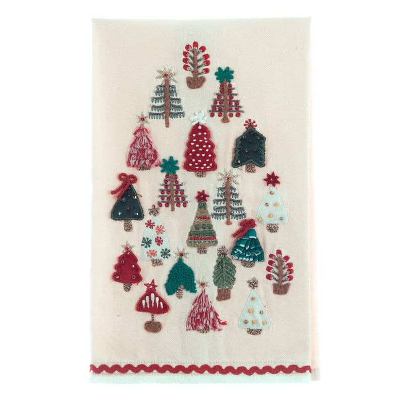 BLANC MARICLÒ Canovaccio in Cotone con Alberi di Natale