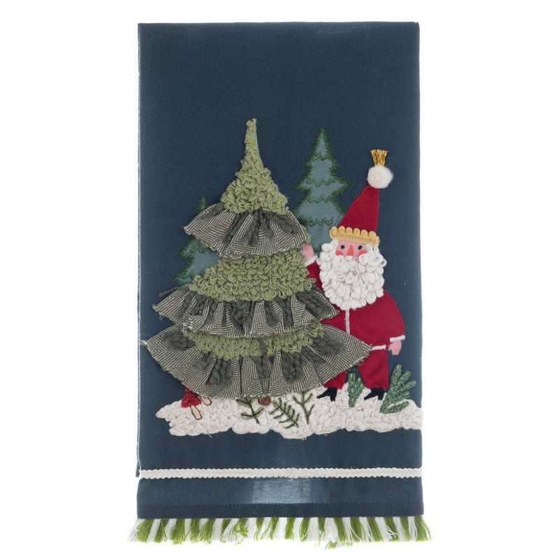 BLANC MARICLÒ Canovaccio con Babbo Natale e Abete