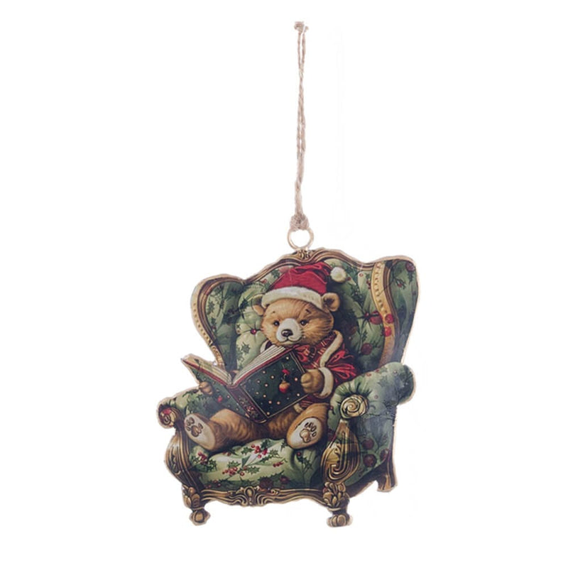 BLANC MARICLÒ Orsetto Babbo Natale in Latta " COCCOLE D'INVERNO "