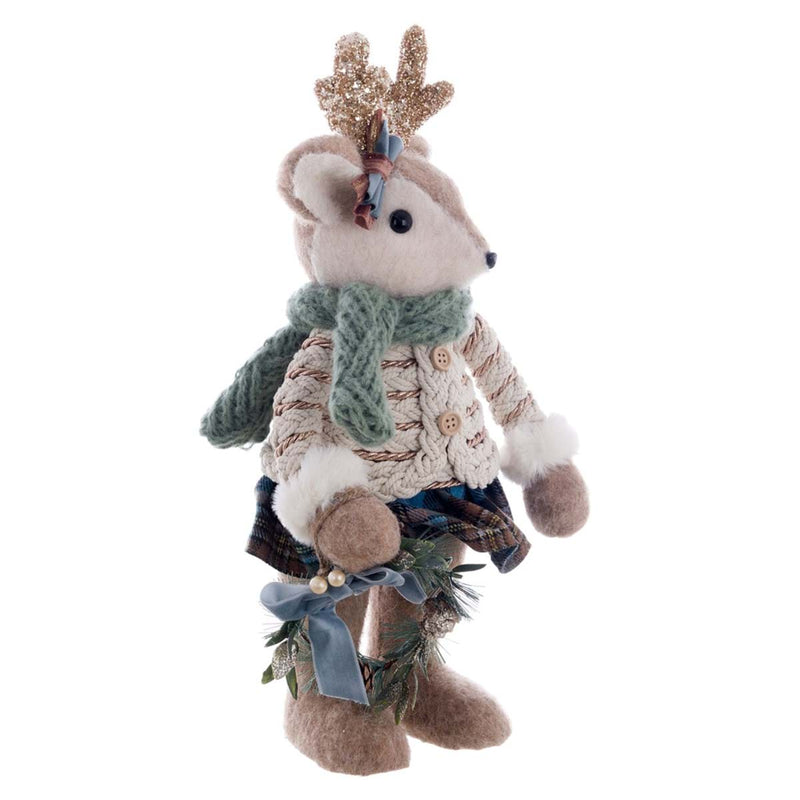 BLANC MARICLÒ Cervo Maschietto o Femminuccia con Sciarpa " SOTTOBOSCO INCANTATO "