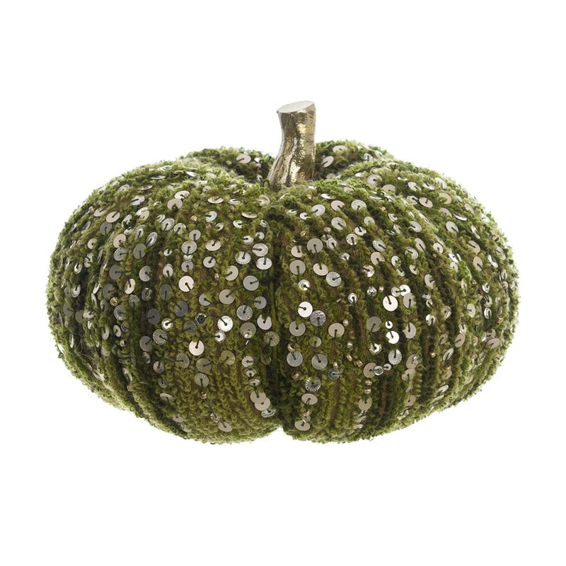 BLANC MARICLÒ Zucca Grande Verde in Cotone con Paillettes