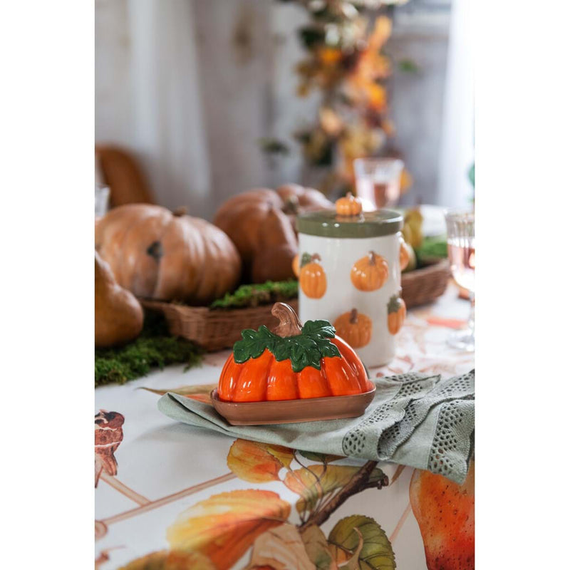 BLANC MARICLÒ Barattolo con Zucche e Coperchio "GOURMANDISE D AUTOMNE"