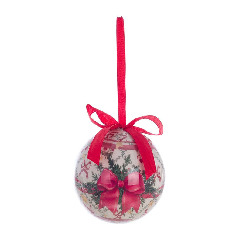 BLANC MARICLÒ Scatola con 5 Palline di Natale con Topine "FAVOLA DI NANTALE"