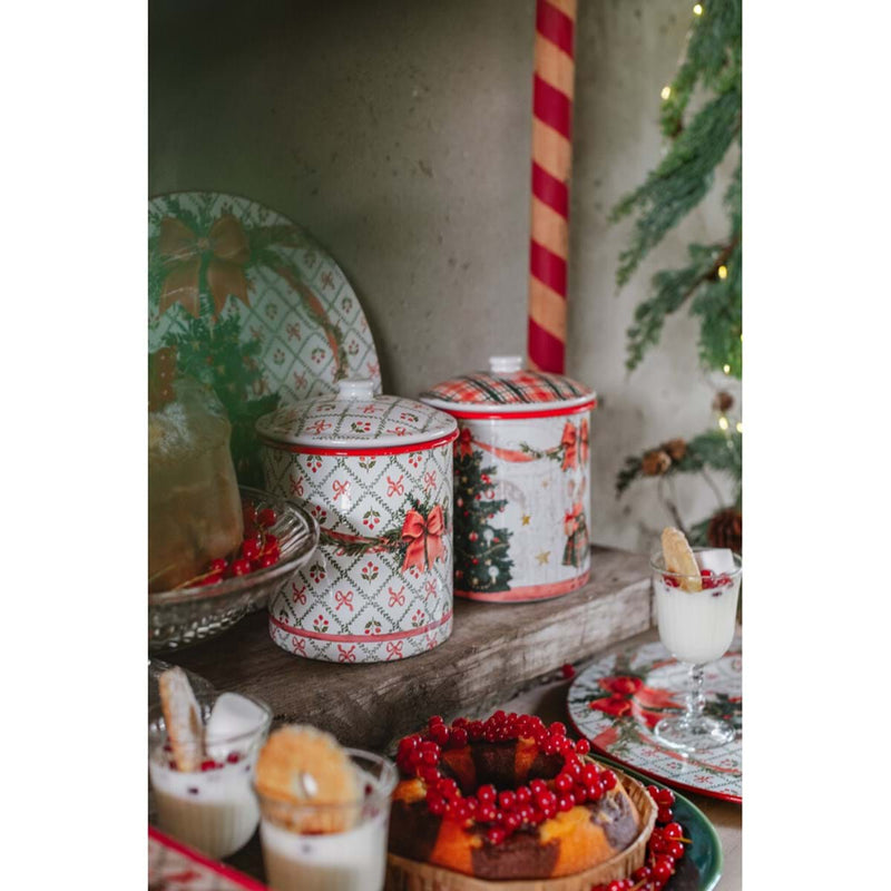 BLANC MARICLÒ Barattolo in Latta con Topine "FAVOLA DI NATALE"