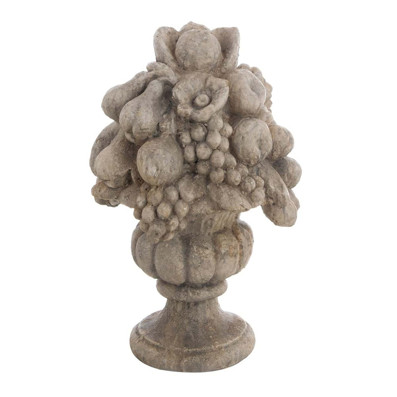 BLANC MARICLÒ Scultura Cesto Frutta in Resina " ANTIQUA DOMUS "