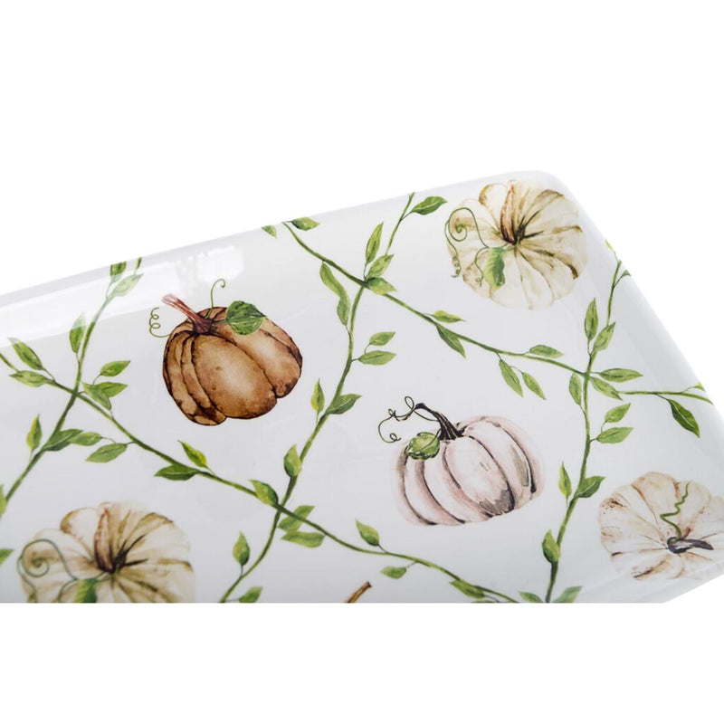 BLANC MARICLÒ Vassoio Rettangolare con Zucche " VIRIDARIUM "