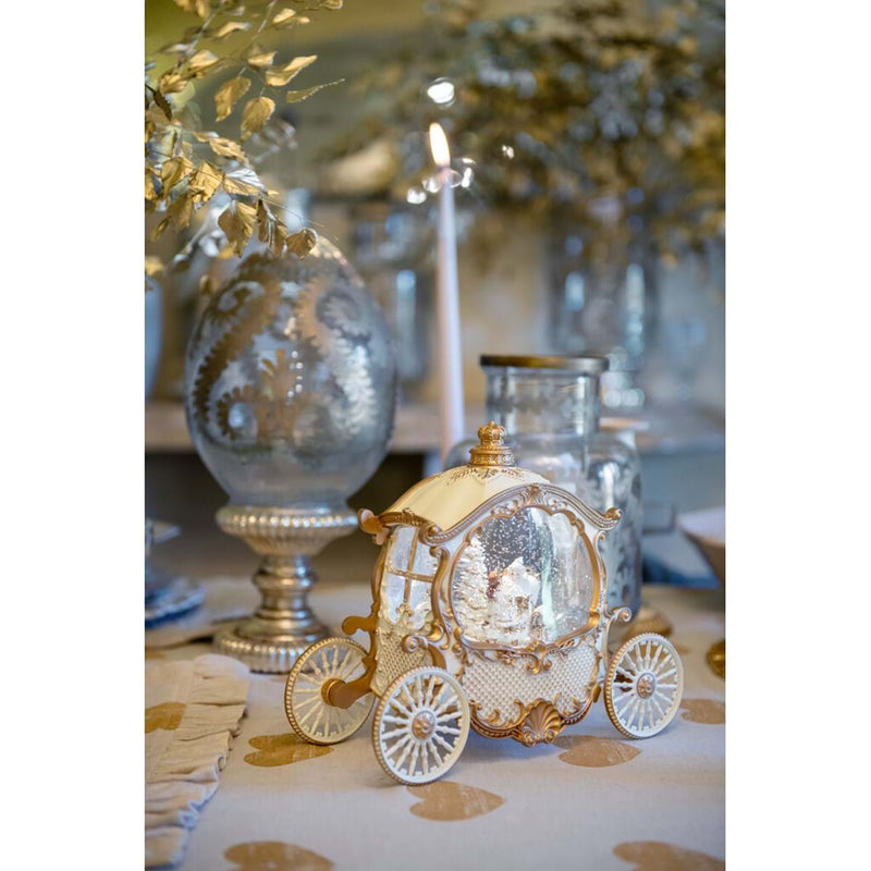 BLANC MARICLÒ Carillon Carrozza con Babbo Natale e Led