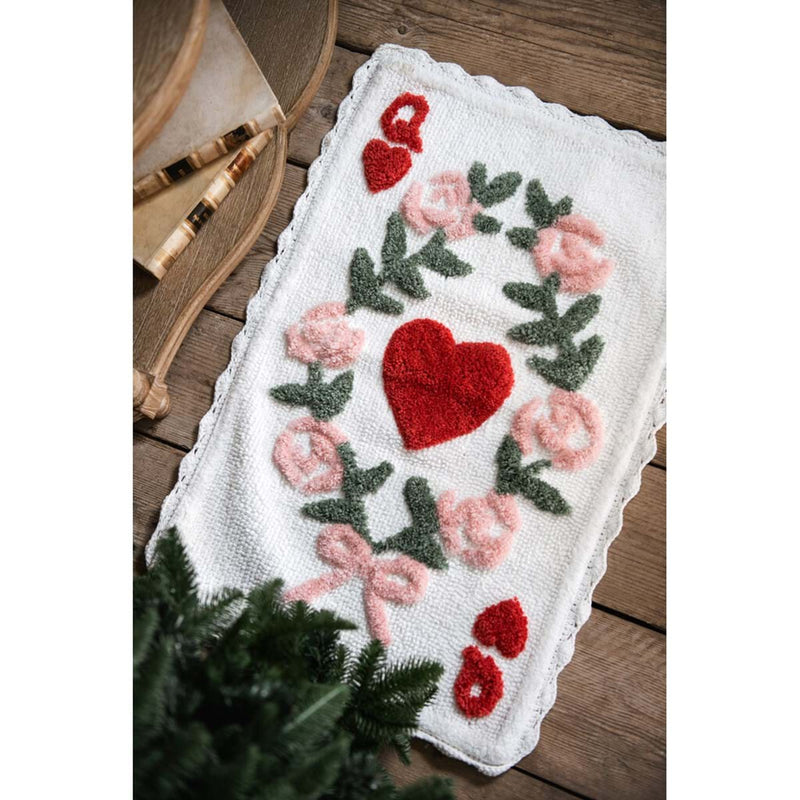 BLANC MARICLÒ Tappeto in Cotone con Crochet "DAPHNE COLLECTION"