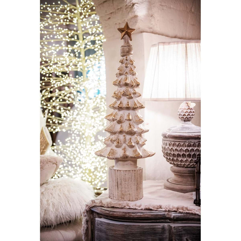 BLANC MARICLÒ Albero in Resina Bianco e Oro