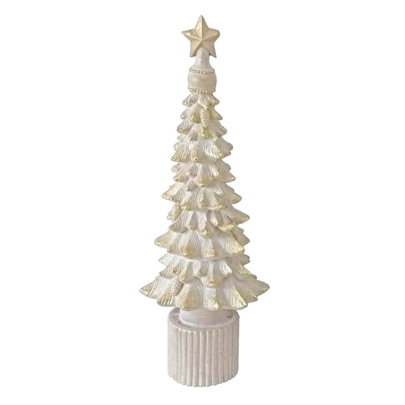 BLANC MARICLÒ Albero in Resina Bianco e Oro