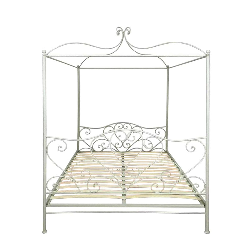 BLANC MARICLÒ Letto Baldacchino in Ferro Battuto "CLIO COLLECTION"