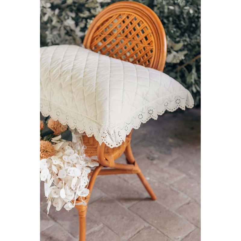 BLANC MARICLÒ Set Trapunta Matrimoniale 2 Copriguanciali 200 GSM "ESTATE SANGALLO" Naturale