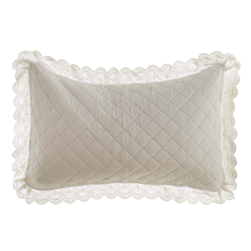 BLANC MARICLÒ Set Trapunta Matrimoniale 2 Copriguanciali 200 GSM "ESTATE SANGALLO" Naturale