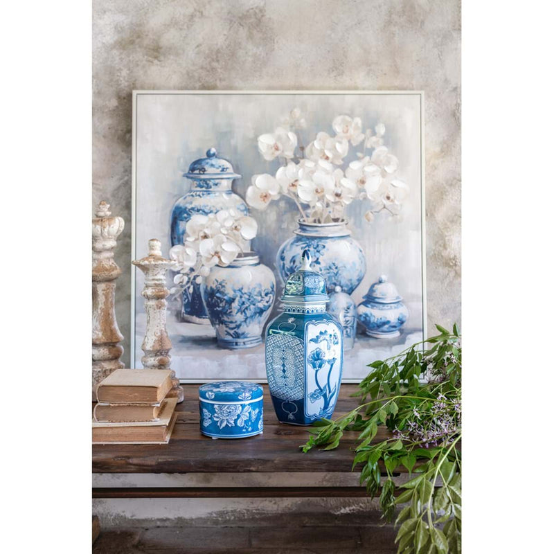 BLANC MARICLÒ Quadro con Vasi e Orchidee "RACCONTI"
