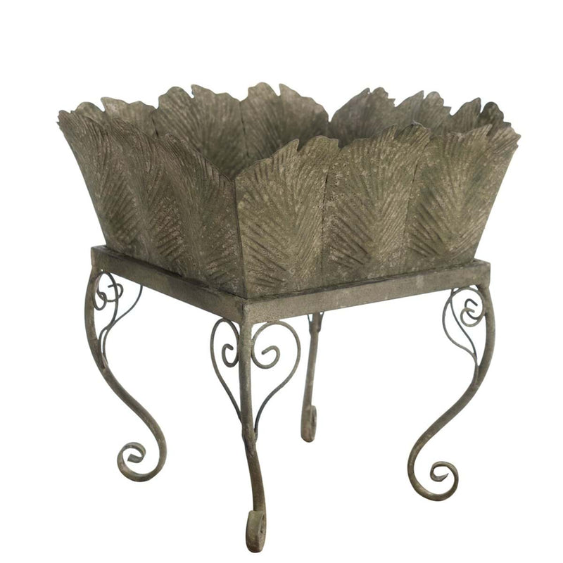 BLANC MARICLÒ Set 2 Porta Piante in Metallo "GIARDINO SEGRETO" Verde