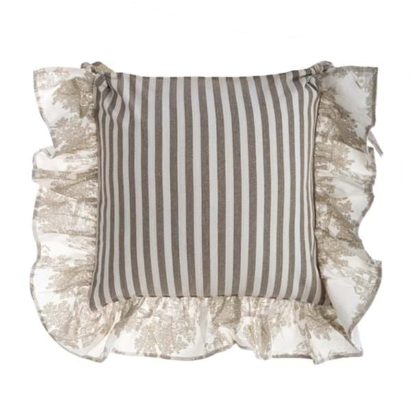 BLANC MARICLÒ Set 6 Copricuscino Sedia in Cotone con Gala 12 cm