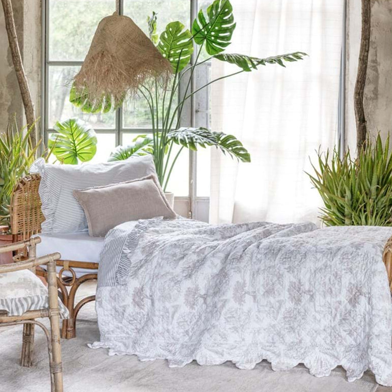 BLANC MARICLÒ Trapunta Matrimoniale 360 GSM "TOILE BEIGE"