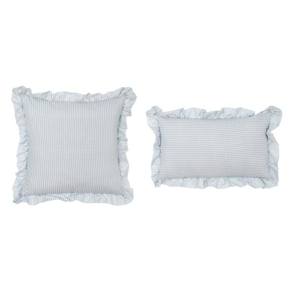 BLANC MARICLÒ Set 2 Cuscini con Gala "SOGNO VICHY" Verde