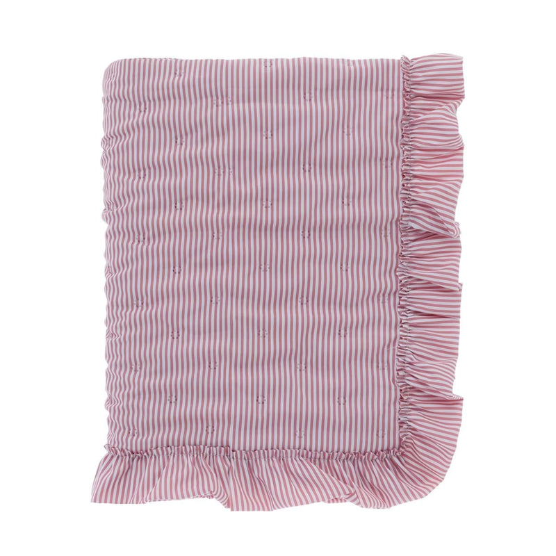 BLANC MARICLÒ Trapunta Singola con Gala 290 GSM "SOGNO VICHY" Rosa