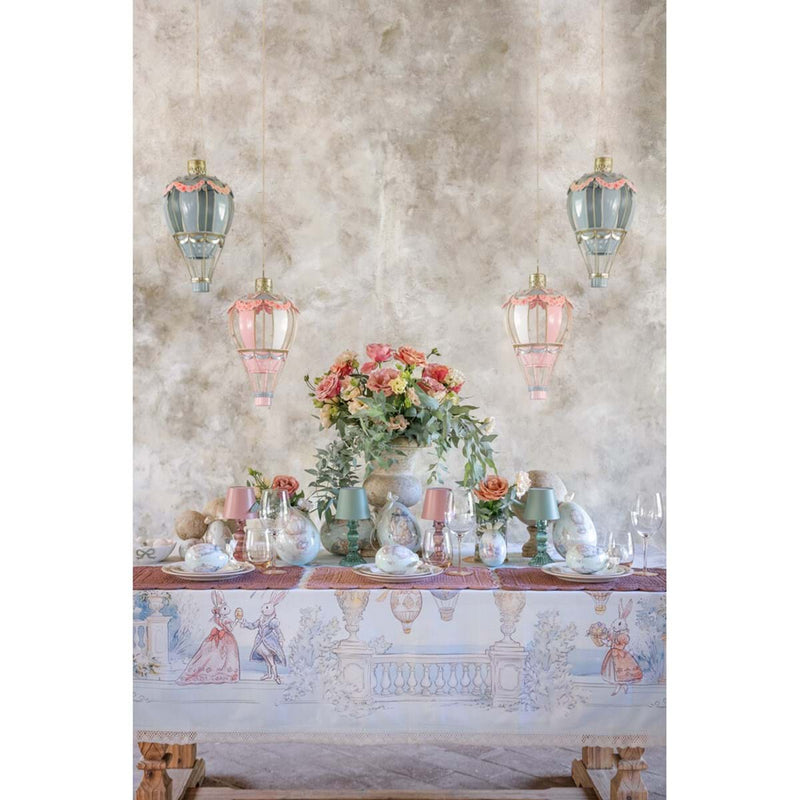 BLANC MARICLÒ Decoro Mongolfiera Lanterna in Metallo