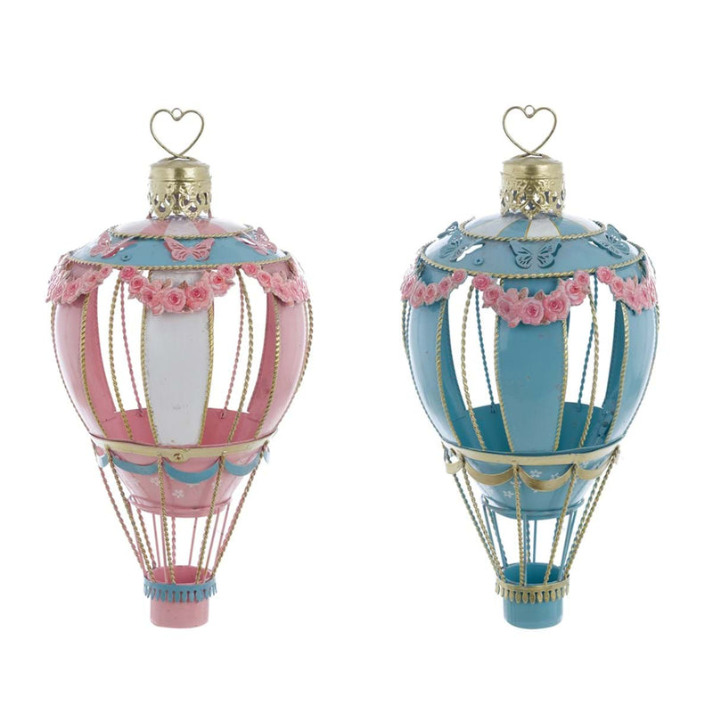 BLANC MARICLÒ Decoro Mongolfiera Lanterna in Metallo