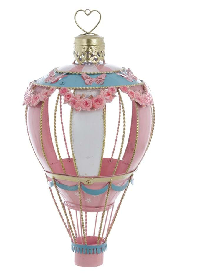 BLANC MARICLÒ Decoro Mongolfiera Lanterna in Metallo