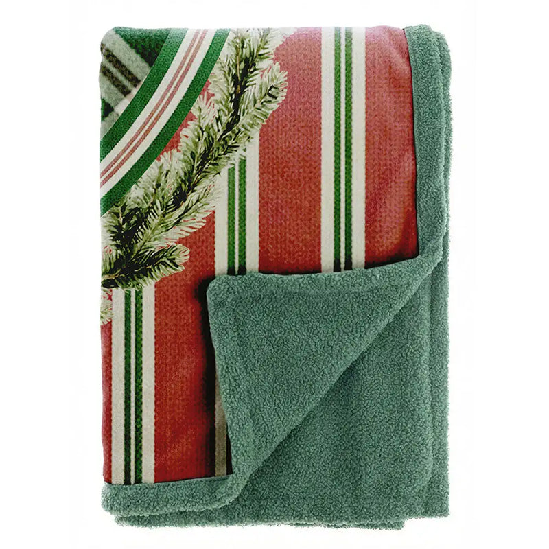 BLANC MARICLÒ Plaid Natalizio Sherpa Con Orsetto 150 × 220 Cm