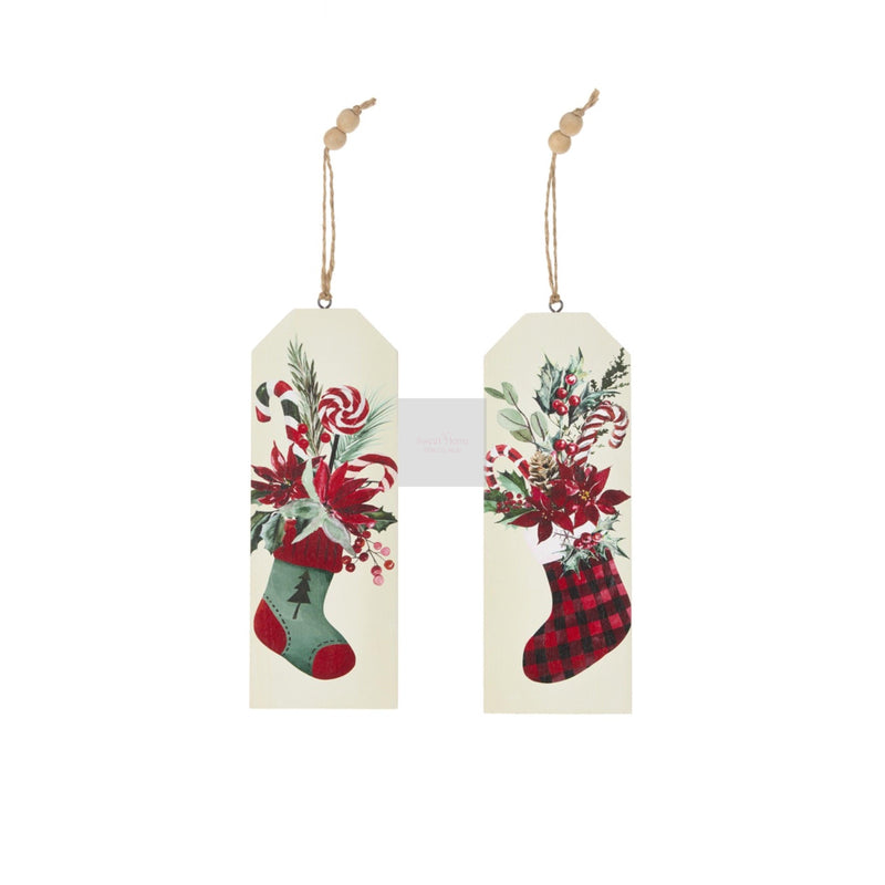 NUVOLE DI STOFFA Quadretto In Legno Con Calza