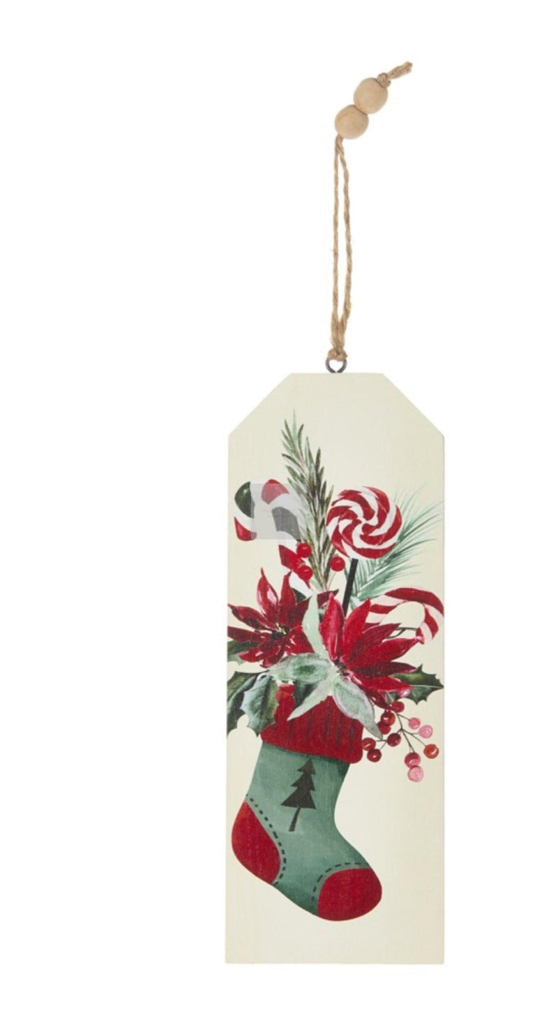 NUVOLE DI STOFFA Quadretto In Legno Con Calza