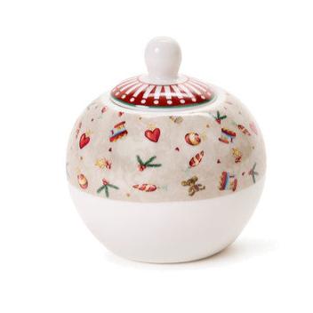 NUVOLE DI STOFFA Zuccheriera con Scatola " BEAR WONDERLAND "