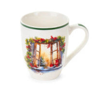 NUVOLE DI STOFFA Tazza Natalizia in Porcellana con Infusore