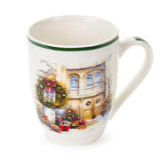 NUVOLE DI STOFFA Tazza Natalizia in Porcellana con Infusore