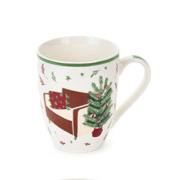 NUVOLE DI STOFFA Tazza Mug Christmas in Porcellana " COMING "