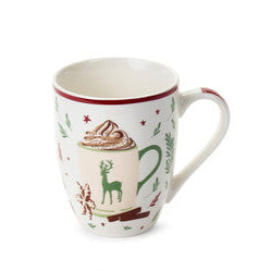 NUVOLE DI STOFFA Tazza Mug Christmas in Porcellana " COMING "