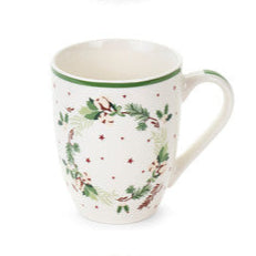 NUVOLE DI STOFFA Tazza Mug Christmas in Porcellana " COMING "