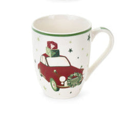 NUVOLE DI STOFFA Tazza Mug Christmas in Porcellana " COMING "