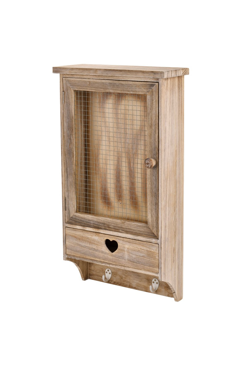 NUVOLE DI STOFFA Armadietto in Legno con Cassetto e Ganci