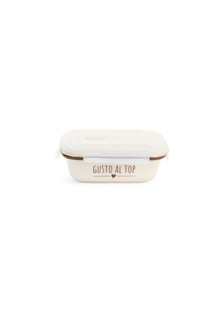 NUVOLE DI STOFFA Contenitore con Tappo e Scritta "GUSTO AL TOP"