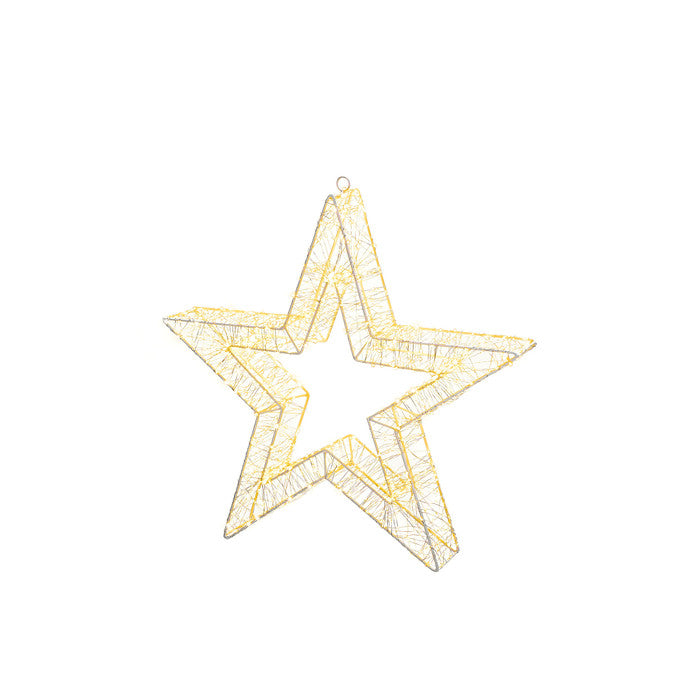 NUVOLE DI STOFFA Stella 3D con 1440 Led Luce Calda " LED "