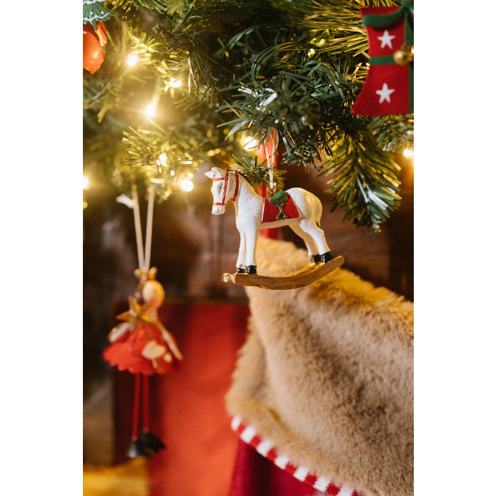 NUVOLE DI STOFFA Ciondoli Natale in Resina