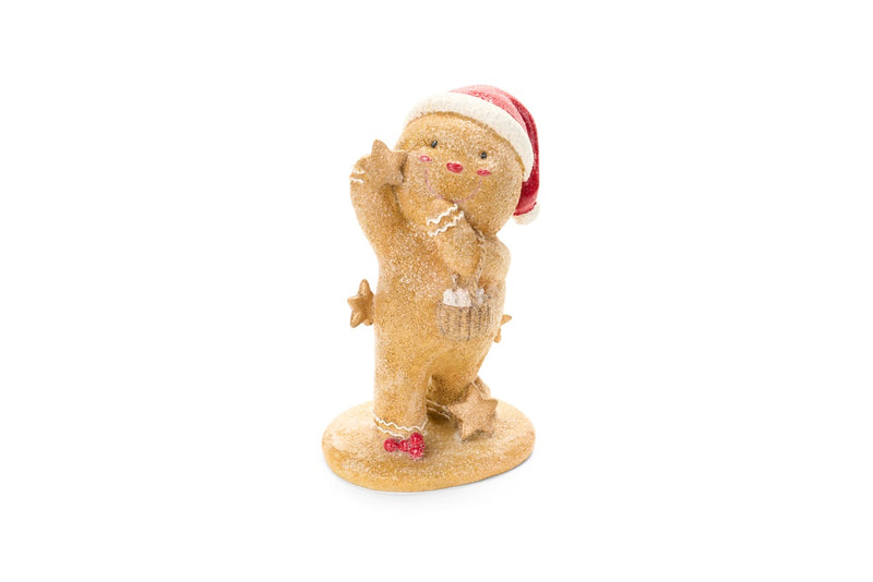 NUVOLE DI STOFFA Omino Di Pan Di Zenzero Glitterato “DELICIOUS CHRISTMAS” 20 Cm