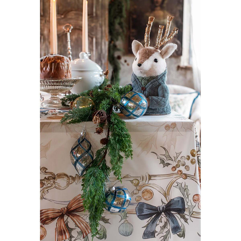 BLANC MARICLÒ Canovaccio in Cotone con Pizzo  "INTRECCI DI SOGNO"