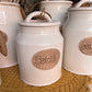 Set barattoli ermetici sale zucchero caffè in ceramica tutto al suo posto Blanc Mariclò
